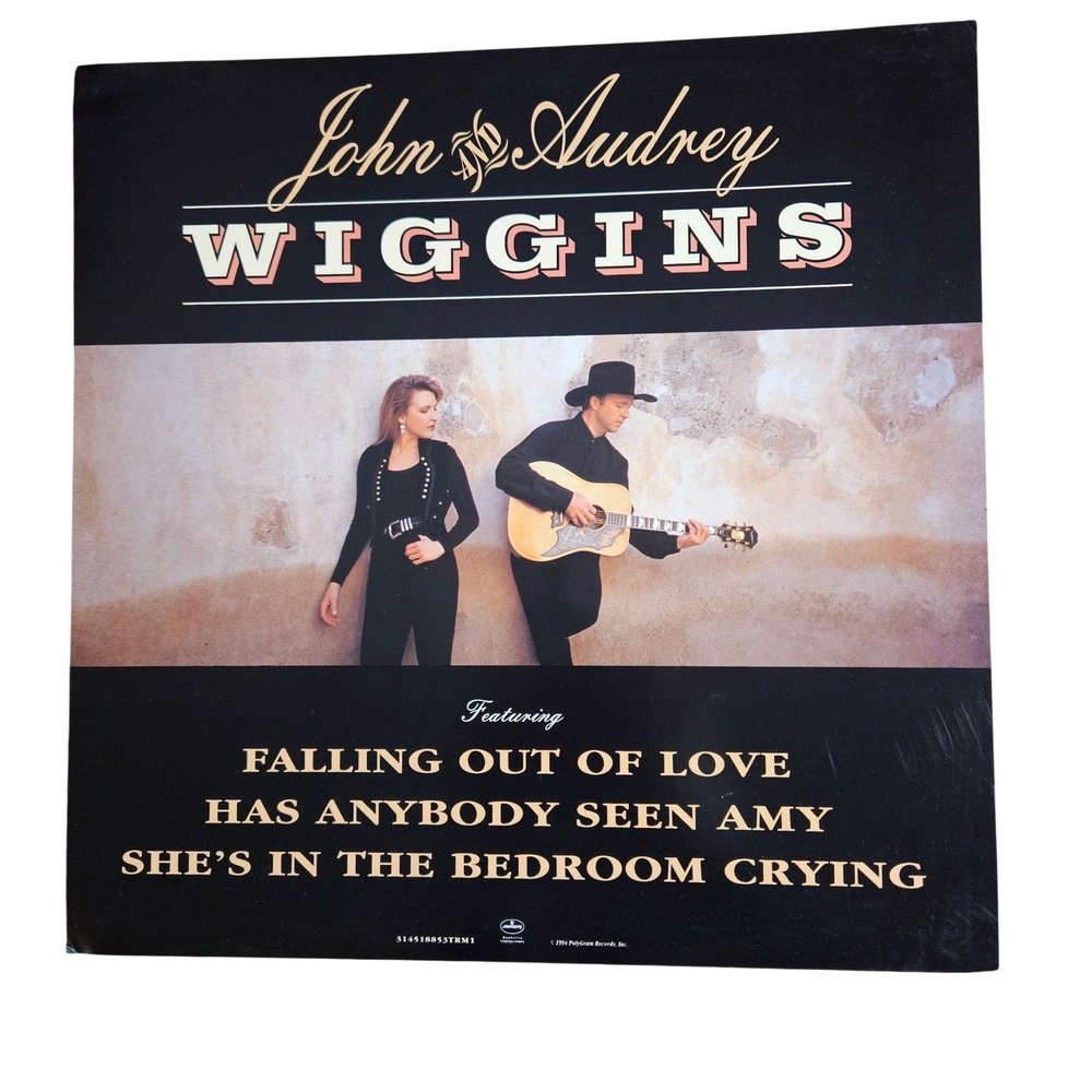 John‎ & Audrey Wiggins She's In The Bedroom Crying 1994 Promo Poster 12x12 D/S